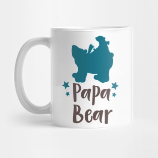 Papa Bear, Bear Cub, Cute Bear, Little Bear, Stars Mug